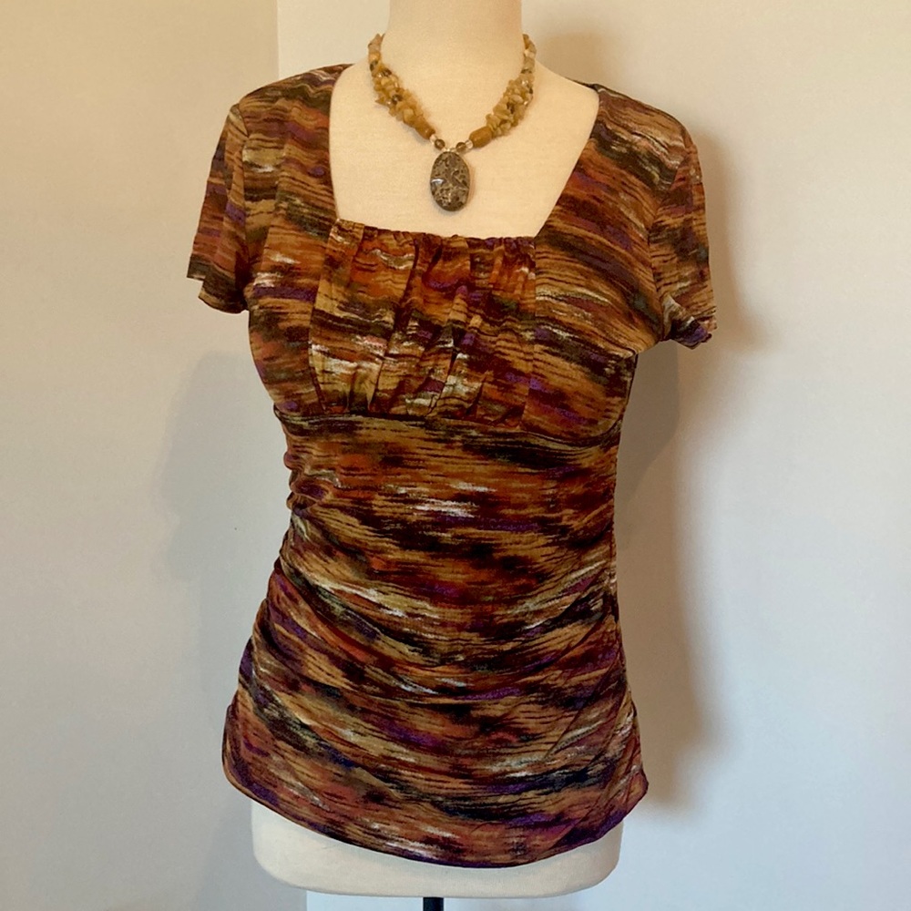 Style & Co ruched top maternity large
